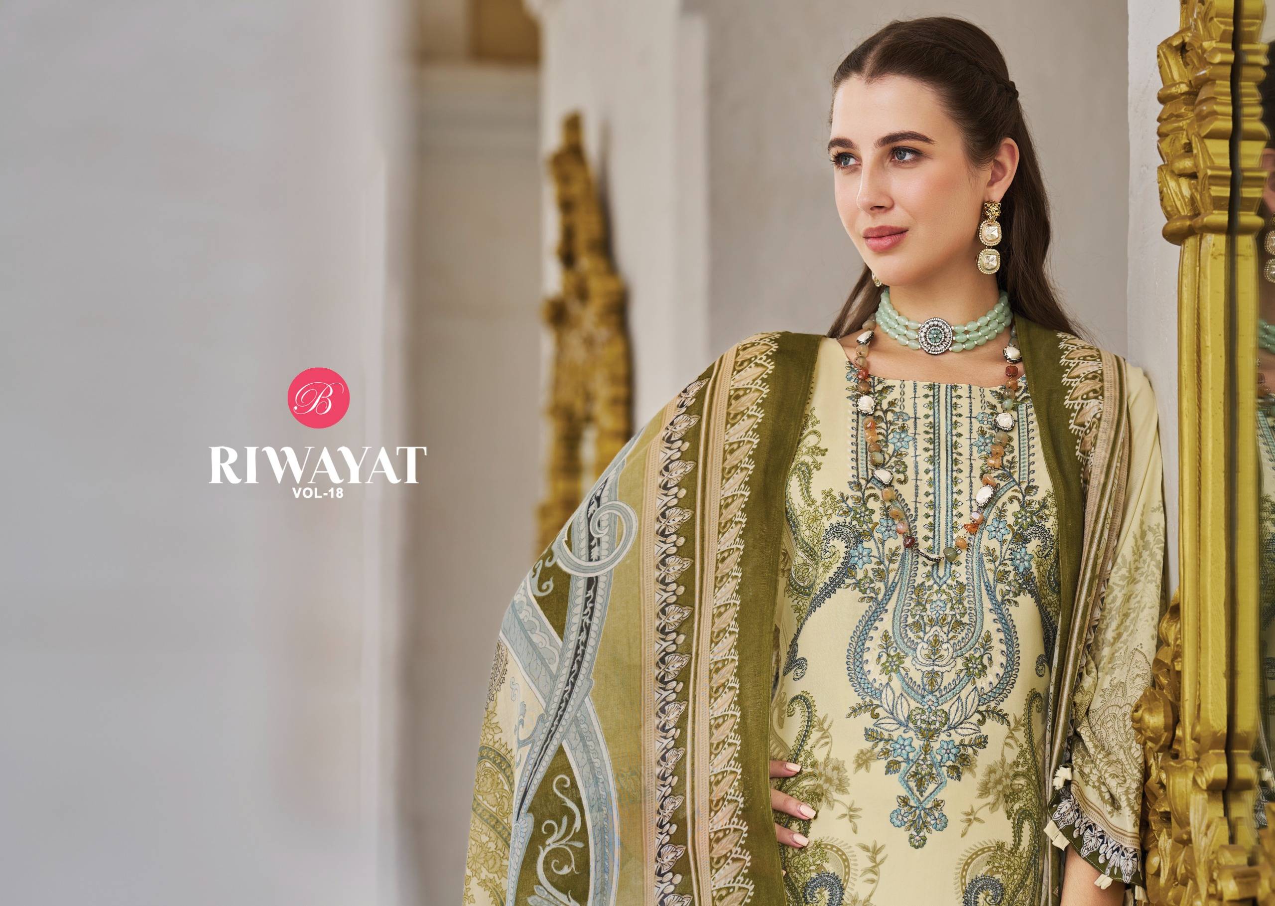 RIWAYAT VOL 18 By Belliza 984-001 To 984-008 Series Designer Suits pure viscose Dresses At Wholesale Price